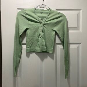 Out from under long sleeve Henley top